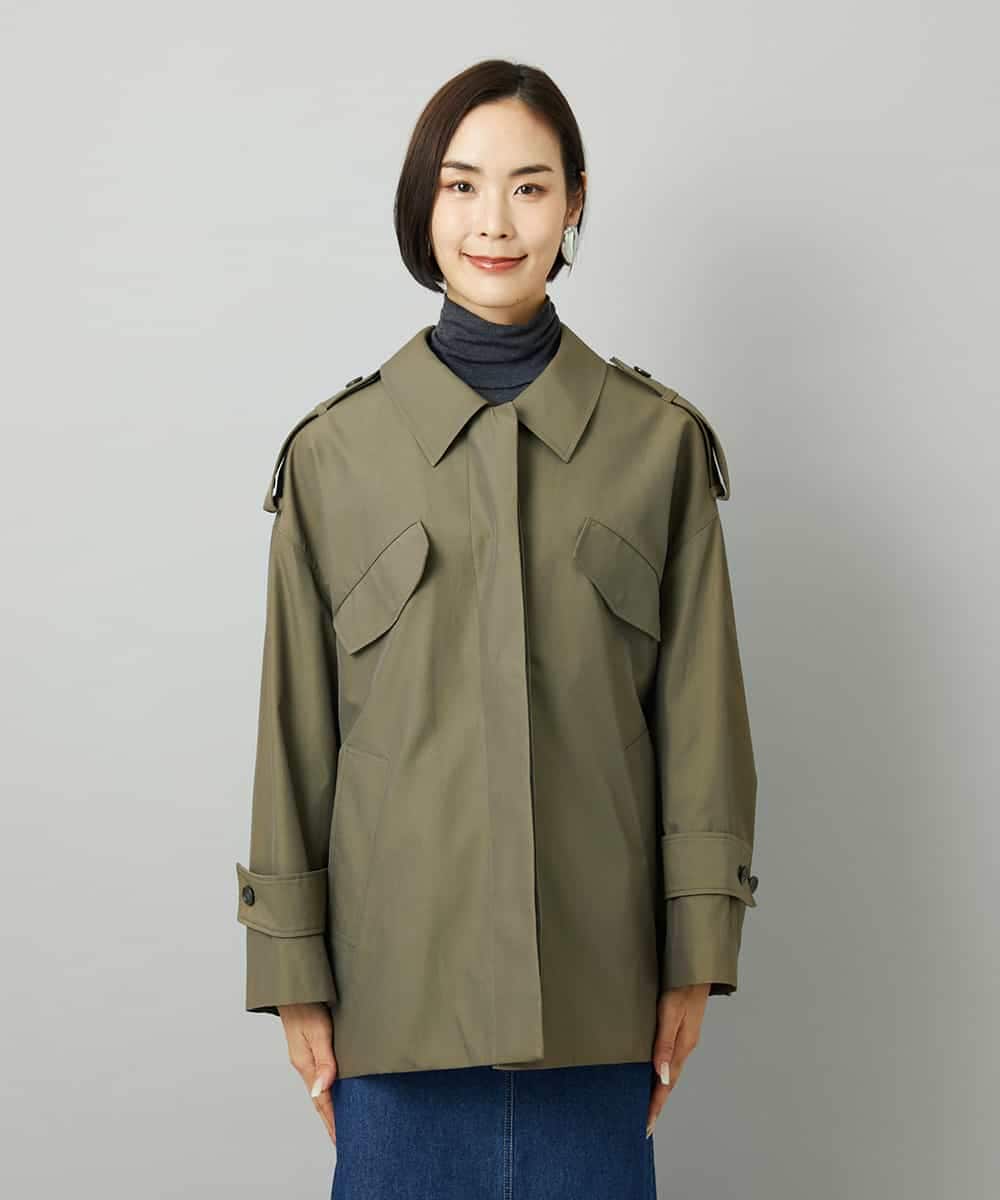 FMJAD41460 MICHEL KLEIN(ミッシェルクラン) [セットアップ対応]ミリタリーカバーオール カーキ