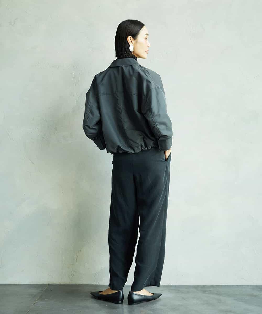 FMJAD43390 MICHEL KLEIN(ミッシェルクラン) ステンカラーショートブルゾン カーキ
