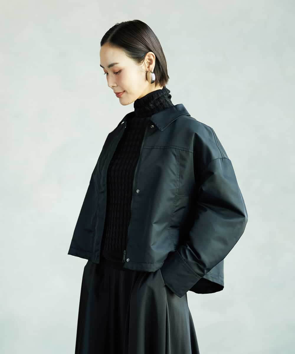 FMJAD43390 MICHEL KLEIN(ミッシェルクラン) ステンカラーショートブルゾン カーキ