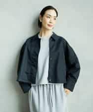 FMJAD43390 MICHEL KLEIN(ミッシェルクラン) ステンカラーショートブルゾン カーキ
