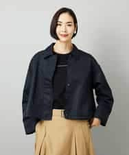 FMJAD43390 MICHEL KLEIN(ミッシェルクラン) ステンカラーショートブルゾン カーキ