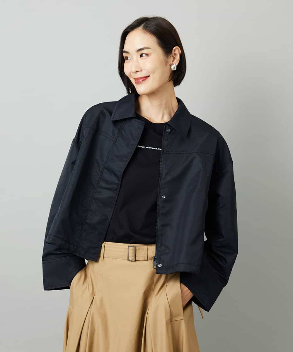FMJAD43390 MICHEL KLEIN(ミッシェルクラン) ステンカラーショートブルゾン カーキ