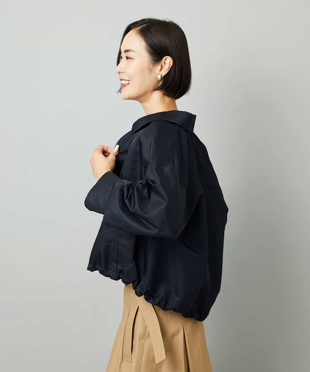 FMJAD43390 MICHEL KLEIN(ミッシェルクラン) ステンカラーショートブルゾン カーキ