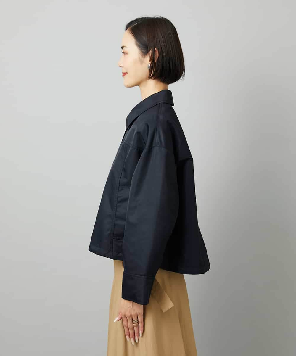 FMJAD43390 MICHEL KLEIN(ミッシェルクラン) ステンカラーショートブルゾン カーキ