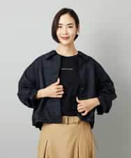 FMJAD43390 MICHEL KLEIN(ミッシェルクラン) ステンカラーショートブルゾン ブラック