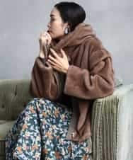 FMJAD50470 MICHEL KLEIN(ミッシェルクラン) ［2WAY］エコファーブルゾン ブラウン