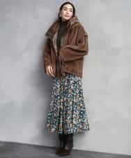 FMJAD50470 MICHEL KLEIN(ミッシェルクラン) ［2WAY］エコファーブルゾン ブラウン