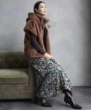 FMJAD50470 MICHEL KLEIN(ミッシェルクラン) ［2WAY］エコファーブルゾン ブラウン