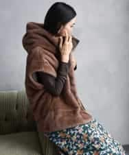 FMJAD50470 MICHEL KLEIN(ミッシェルクラン) ［2WAY］エコファーブルゾン ブラウン