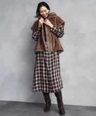 FMJAD50470 MICHEL KLEIN(ミッシェルクラン) ［2WAY］エコファーブルゾン ブラウン