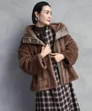 FMJAD50470 MICHEL KLEIN(ミッシェルクラン) ［2WAY］エコファーブルゾン ブラウン