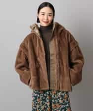 FMJAD50470 MICHEL KLEIN(ミッシェルクラン) ［2WAY］エコファーブルゾン ブラウン