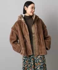 FMJAD50470 MICHEL KLEIN(ミッシェルクラン) ［2WAY］エコファーブルゾン ブラウン