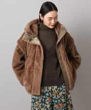 FMJAD50470 MICHEL KLEIN(ミッシェルクラン) ［2WAY］エコファーブルゾン ブラウン