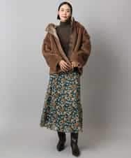 FMJAD50470 MICHEL KLEIN(ミッシェルクラン) ［2WAY］エコファーブルゾン ブラウン