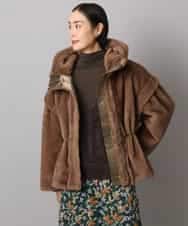 FMJAD50470 MICHEL KLEIN(ミッシェルクラン) ［2WAY］エコファーブルゾン ブラウン