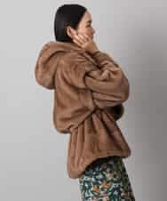 FMJAD50470 MICHEL KLEIN(ミッシェルクラン) ［2WAY］エコファーブルゾン ブラウン