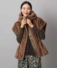 FMJAD50470 MICHEL KLEIN(ミッシェルクラン) ［2WAY］エコファーブルゾン ブラウン