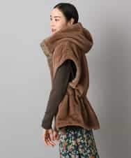 FMJAD50470 MICHEL KLEIN(ミッシェルクラン) ［2WAY］エコファーブルゾン ブラウン