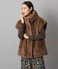 FMJAD50470 MICHEL KLEIN(ミッシェルクラン) ［2WAY］エコファーブルゾン ブラウン