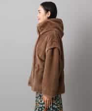 FMJAD50470 MICHEL KLEIN(ミッシェルクラン) ［2WAY］エコファーブルゾン ブラウン