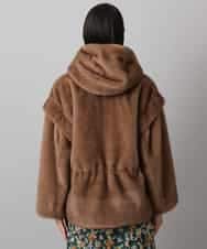 FMJAD50470 MICHEL KLEIN(ミッシェルクラン) ［2WAY］エコファーブルゾン ブラウン