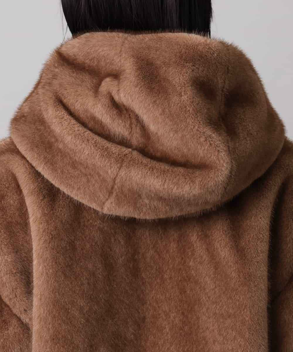 FMJAD50470 MICHEL KLEIN(ミッシェルクラン) ［2WAY］エコファーブルゾン ブラウン