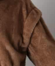 FMJAD50470 MICHEL KLEIN(ミッシェルクラン) ［2WAY］エコファーブルゾン ブラウン