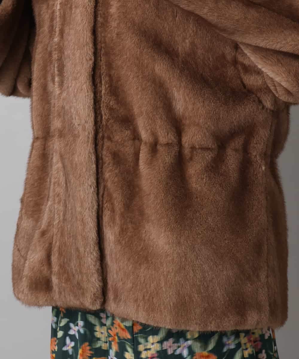 FMJAD50470 MICHEL KLEIN(ミッシェルクラン) ［2WAY］エコファーブルゾン ブラウン