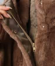 FMJAD50470 MICHEL KLEIN(ミッシェルクラン) ［2WAY］エコファーブルゾン ブラウン