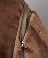 FMJAD50470 MICHEL KLEIN(ミッシェルクラン) ［2WAY］エコファーブルゾン ブラウン