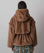 FMJAD50470 MICHEL KLEIN(ミッシェルクラン) ［2WAY］エコファーブルゾン ブラウン