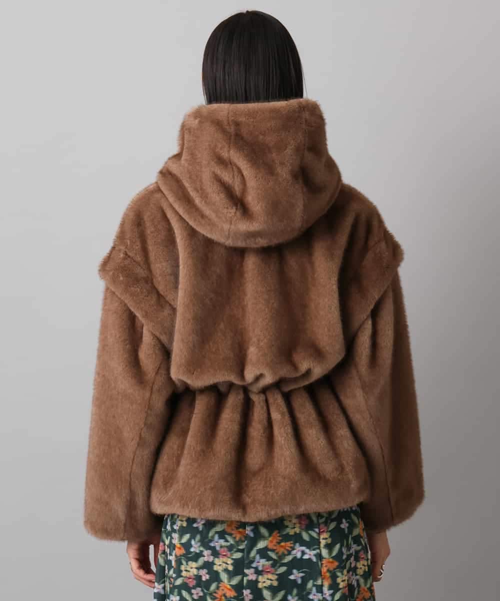 FMJAD50470 MICHEL KLEIN(ミッシェルクラン) ［2WAY］エコファーブルゾン ブラウン