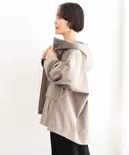 FMJAG01490 MICHEL KLEIN(ミッシェルクラン) 2WAYフードアウター ベージュ