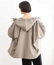 FMJAG01490 MICHEL KLEIN(ミッシェルクラン) 2WAYフードアウター ベージュ
