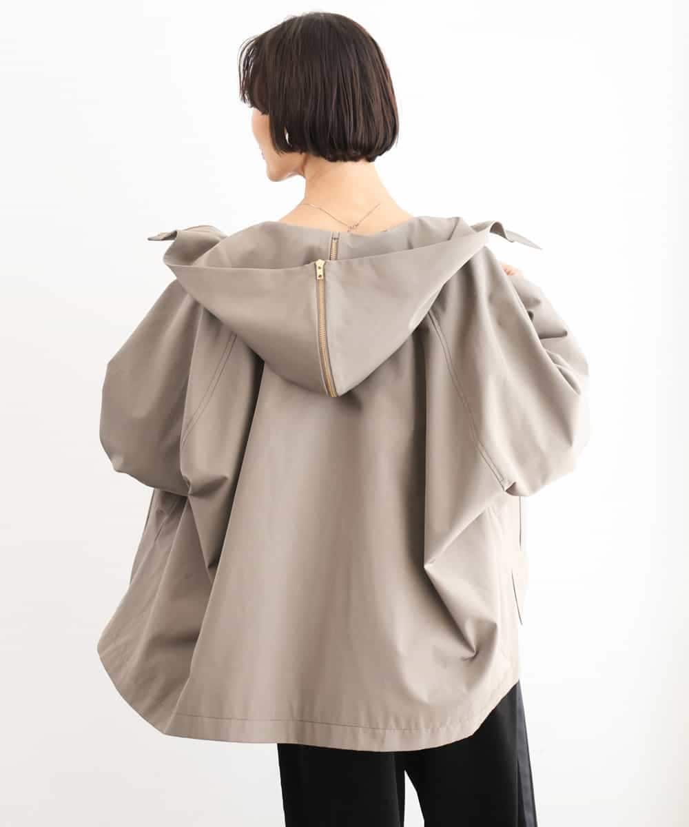 FMJAG01490 MICHEL KLEIN(ミッシェルクラン) 2WAYフードアウター ベージュ
