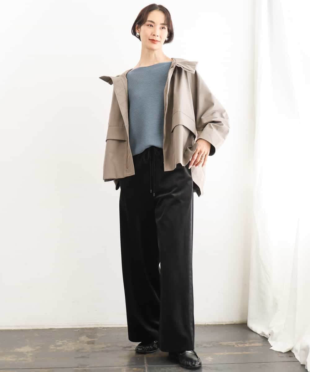 FMJAG01490 MICHEL KLEIN(ミッシェルクラン) 2WAYフードアウター ベージュ