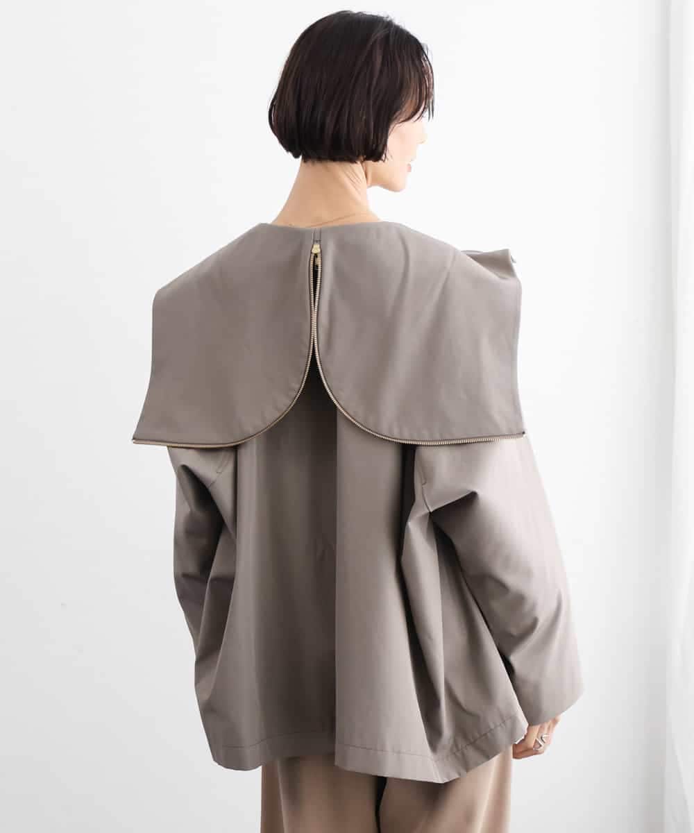 FMJAG01490 MICHEL KLEIN(ミッシェルクラン) 2WAYフードアウター ベージュ