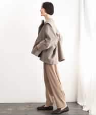 FMJAG01490 MICHEL KLEIN(ミッシェルクラン) 2WAYフードアウター ベージュ