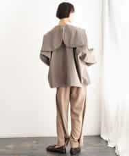 FMJAG01490 MICHEL KLEIN(ミッシェルクラン) 2WAYフードアウター ベージュ
