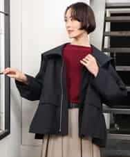 FMJAG01490 MICHEL KLEIN(ミッシェルクラン) 2WAYフードアウター ベージュ