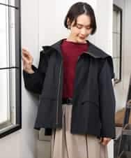 FMJAG01490 MICHEL KLEIN(ミッシェルクラン) 2WAYフードアウター ベージュ