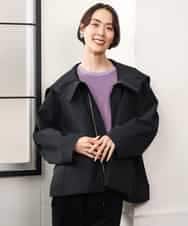 FMJAG01490 MICHEL KLEIN(ミッシェルクラン) 2WAYフードアウター ベージュ