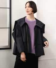 FMJAG01490 MICHEL KLEIN(ミッシェルクラン) 2WAYフードアウター ベージュ