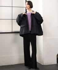 FMJAG01490 MICHEL KLEIN(ミッシェルクラン) 2WAYフードアウター ベージュ