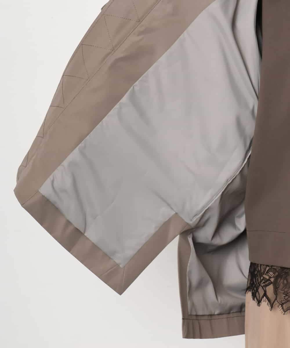 FMJAG01490 MICHEL KLEIN(ミッシェルクラン) 2WAYフードアウター ベージュ