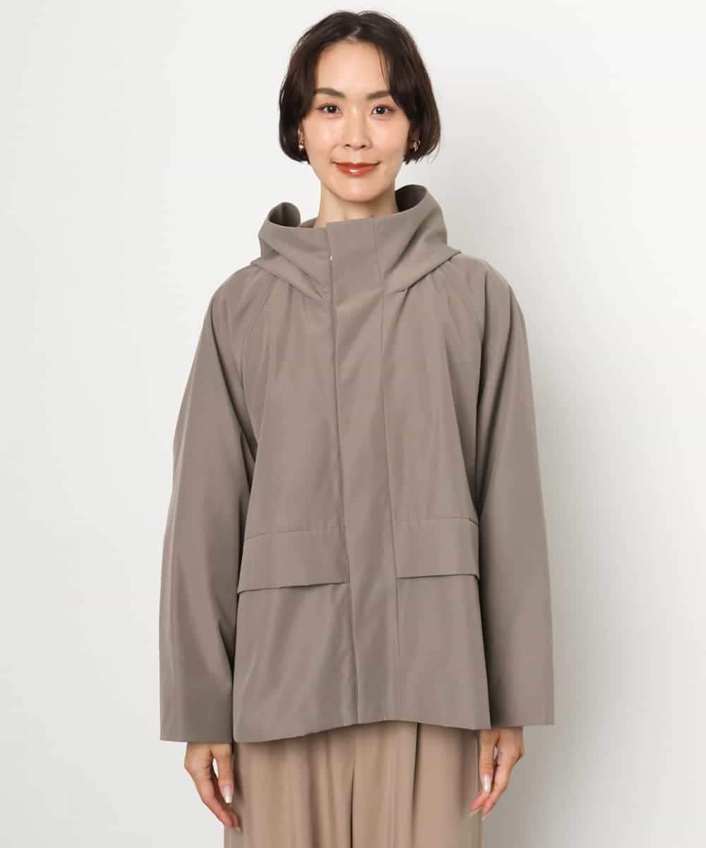 FMJAG01490 MICHEL KLEIN(ミッシェルクラン) 2WAYフードアウター ベージュ