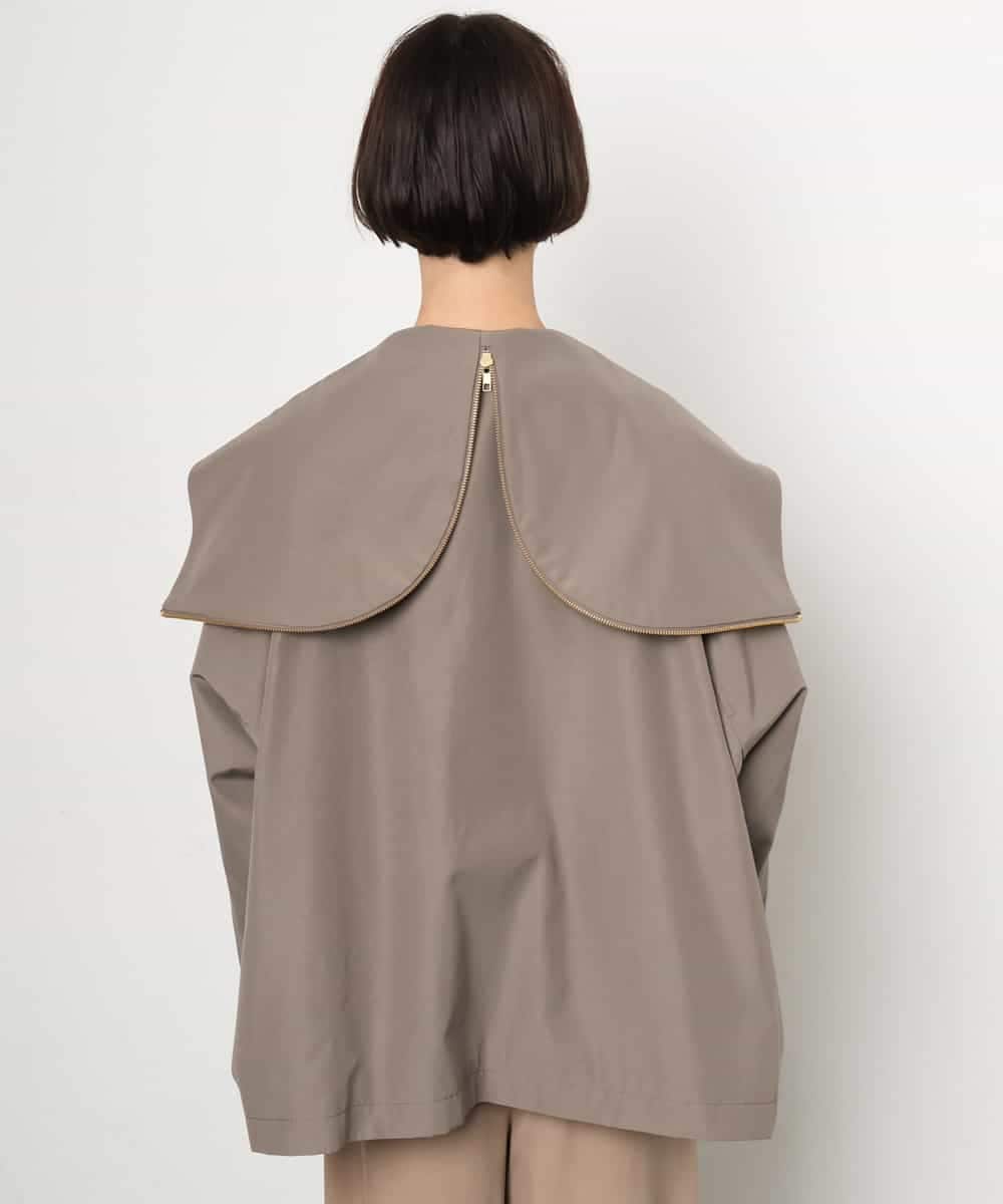 FMJAG01490 MICHEL KLEIN(ミッシェルクラン) 2WAYフードアウター ベージュ