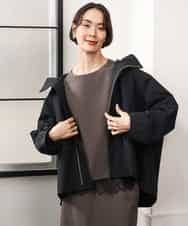 FMJAG01490 MICHEL KLEIN(ミッシェルクラン) 2WAYフードアウター ブラック