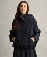 FMJAG02390 MICHEL KLEIN(ミッシェルクラン) [セットアップ対応]フーデッドフレアブルゾン ネイビー